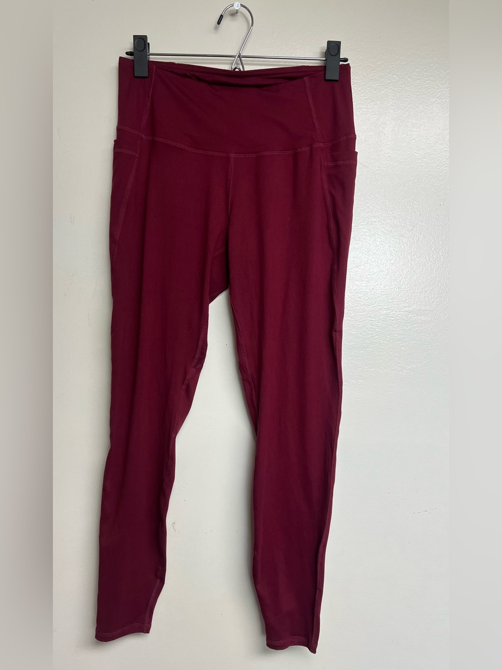 Youth High-Waist Burgundy Active Leggings
